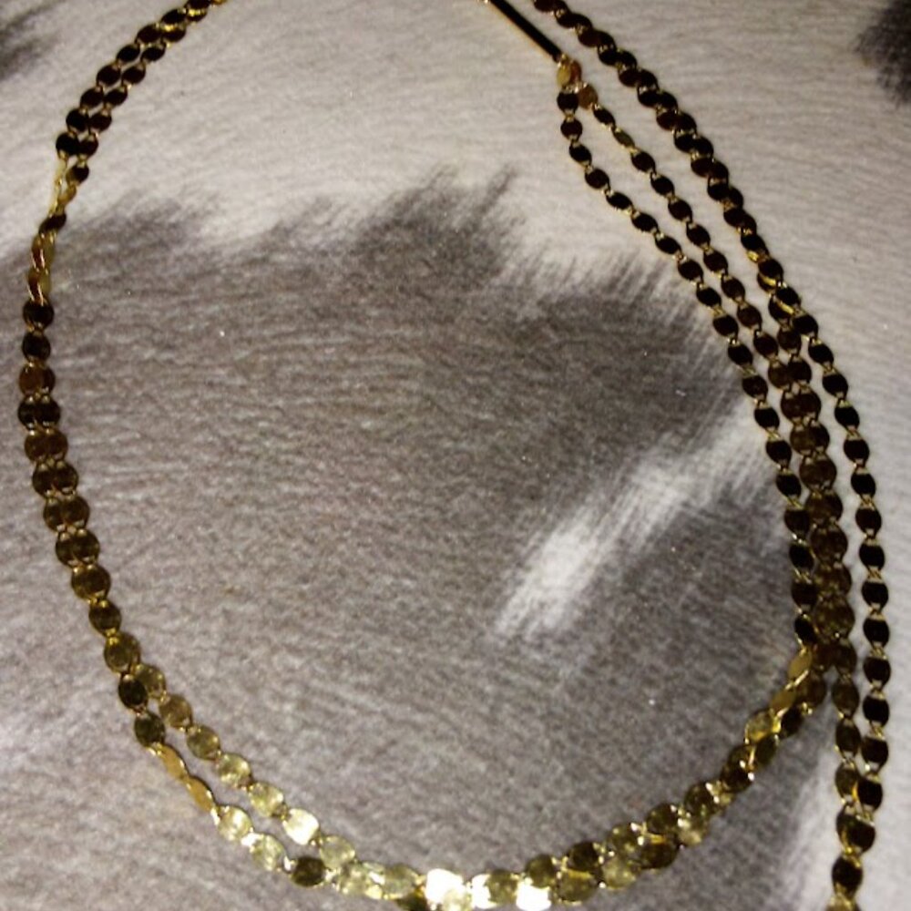 Super Pretty Lana 14kt yellow gold double strand choker